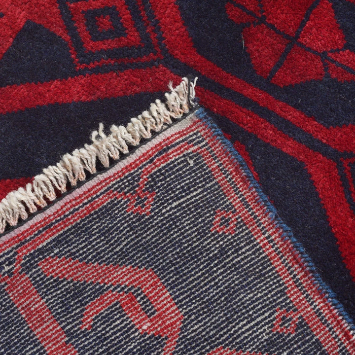 Afghan Baluchi Rug 2' 10" x 4' 9" Hand-Knotted | No. AL54853