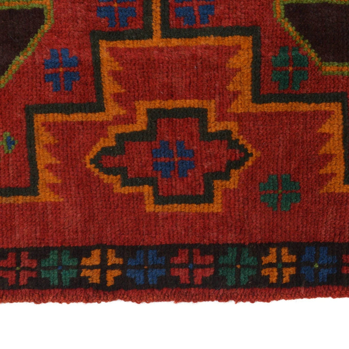Afghan Baluchi Runner 2' 5" x 10' 0" Hand-Knotted | No. AL54864