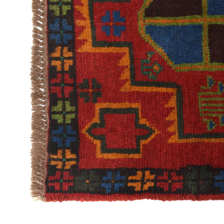 Afghan Baluchi Runner 2' 5" x 10' 0" Hand-Knotted | No. AL54864