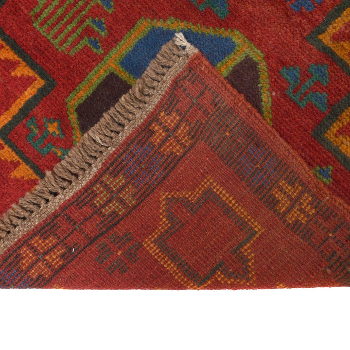 Afghan Baluchi Runner 2' 5" x 10' 0" Hand-Knotted | No. AL54864