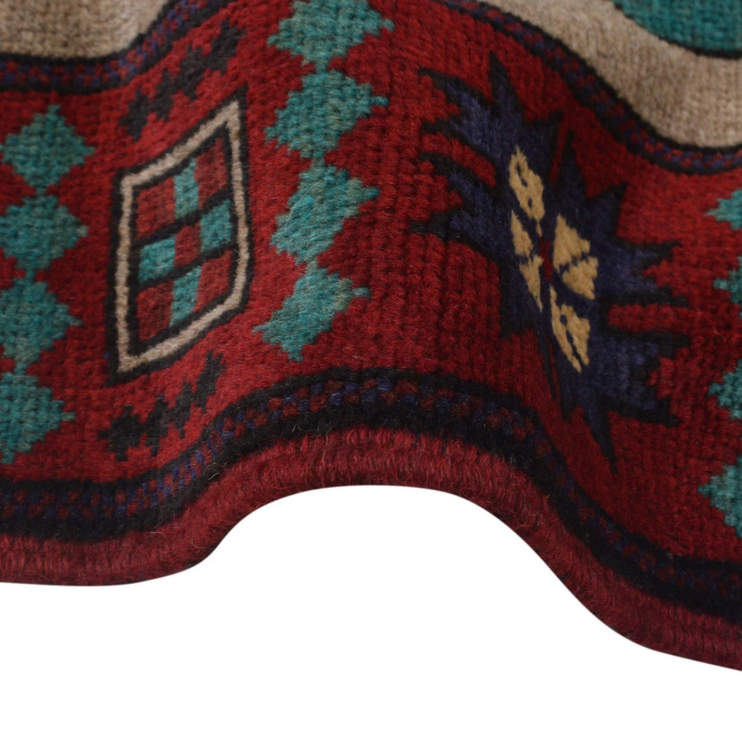 Afghan Pictorial Rug 4' 6" x 6' 1" Hand-Knotted | No. AL54939