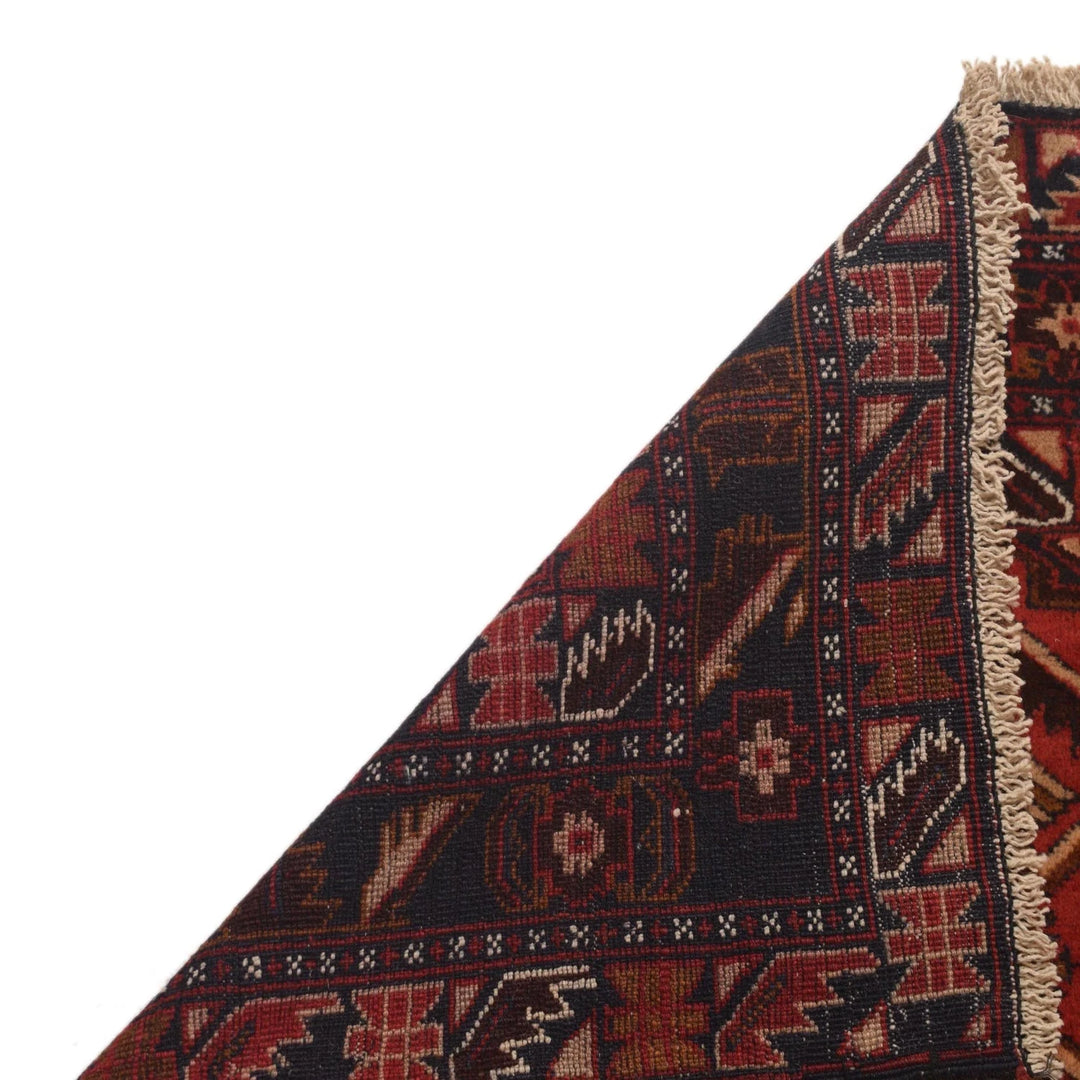 Red Afghan Prayer Rug 3' 1" x 4' 6" Hand-Knotted | No. AL55081