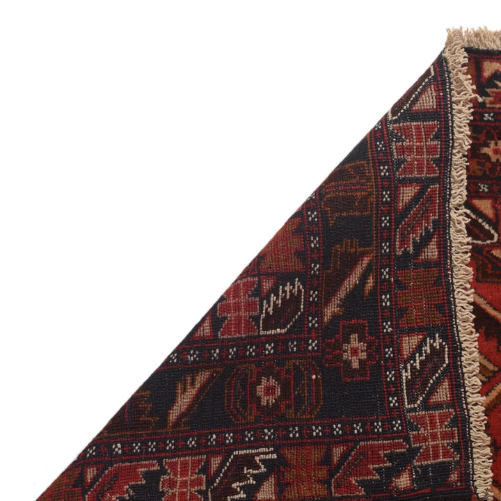Red Afghan Prayer Rug 3' 1" x 4' 6" Hand-Knotted | No. AL55081