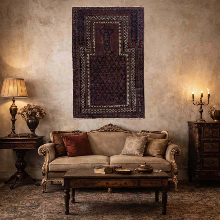 Multicolor Afghan Tribal Rug 3'0" x 4'11" Hand-Knotted | No. AL55144