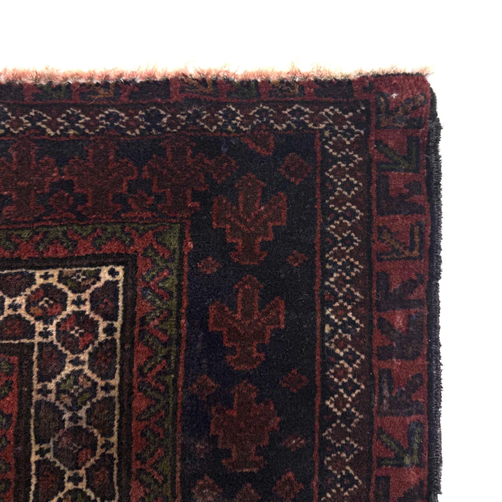 Multicolor Afghan Prayer Rug Rug 3' 0" x 4' 11" Hand-Knotted | No. AL55144