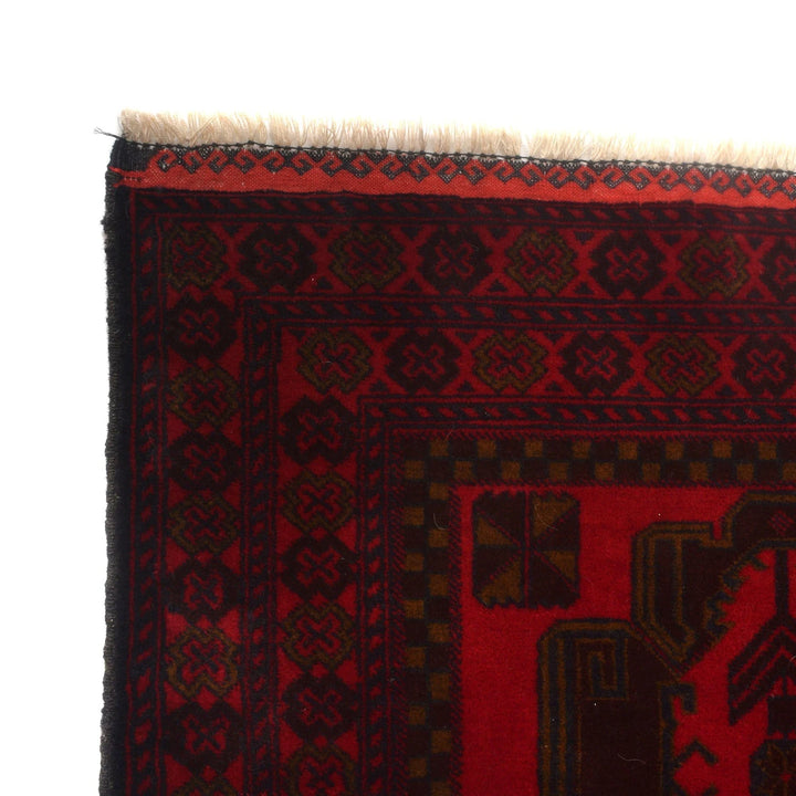 Afghan Baluchi Rug 2' 7" x 4' 6" Hand-Knotted | No. AL55267