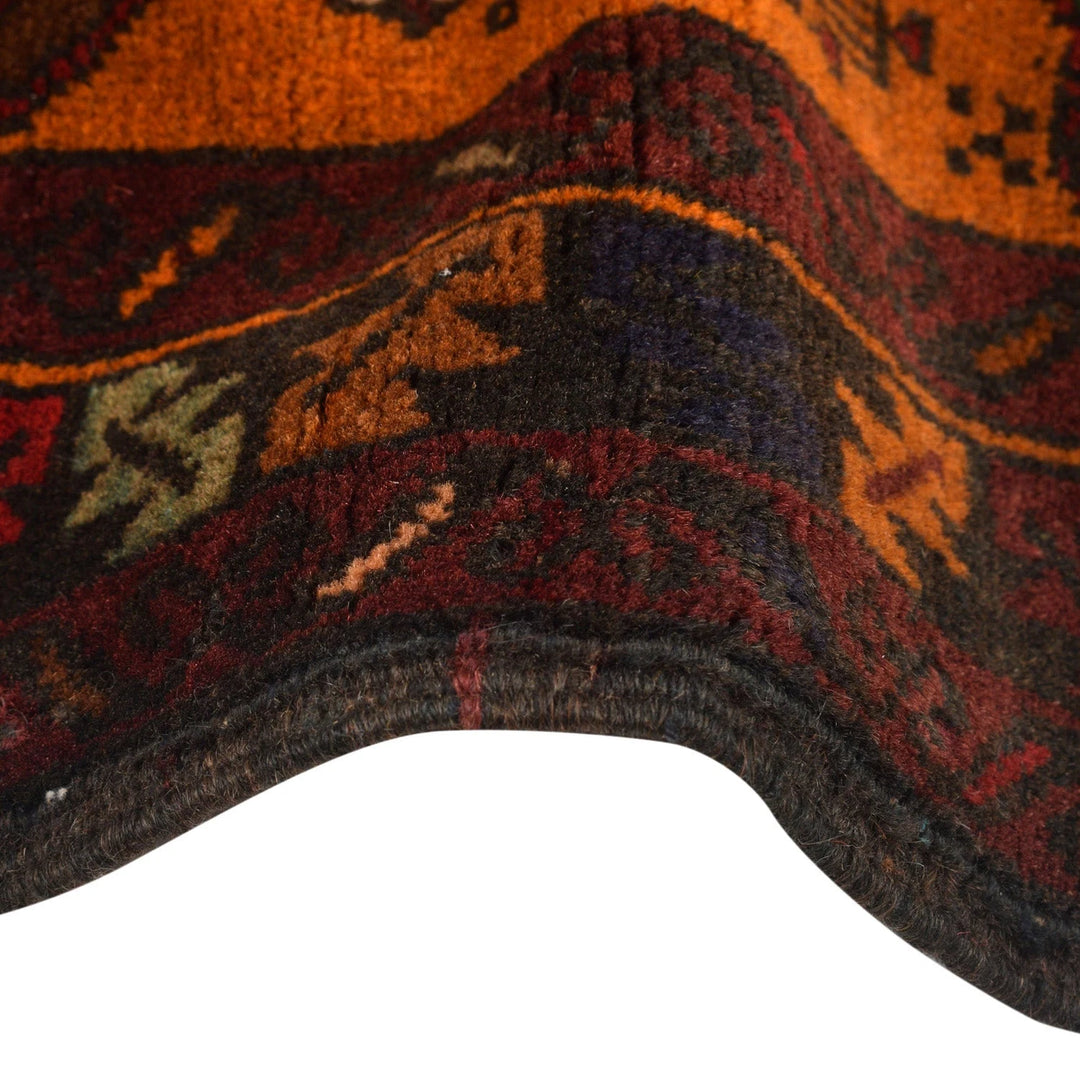 Afghan Baluchi Rug 2' 8" x 5' 2" Hand-Knotted | No. AL55280