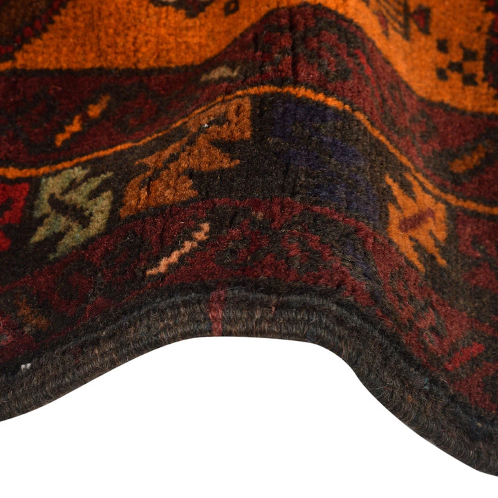 Afghan Baluchi Rug 2' 8" x 5' 2" Hand-Knotted | No. AL55280