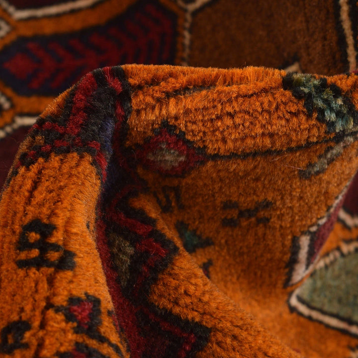 Afghan Baluchi Rug 2' 8" x 5' 2" Hand-Knotted | No. AL55280