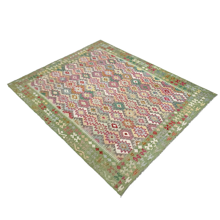 Afghan Kilim Rug 8' 9" x 11' 7" Flat-Weave | No. AL55357