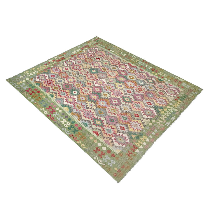 Afghan Kilim Rug 8' 9" x 11' 7" Flat-Weave | No. AL55357