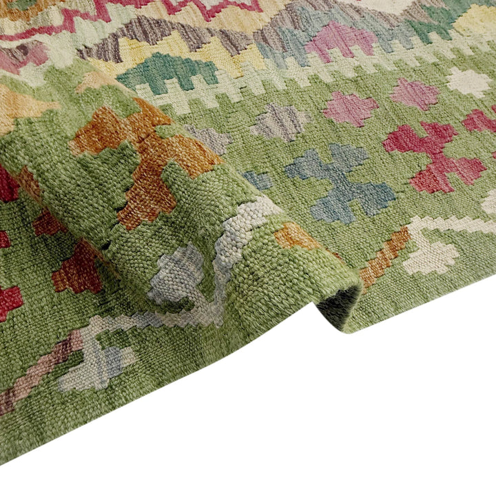 Afghan Kilim Rug 8' 9" x 11' 7" Flat-Weave | No. AL55357