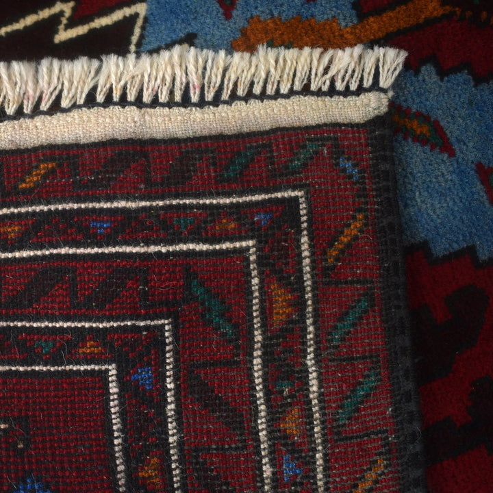 Afghan Baluchi Rug 2' 10" x 4' 6" Hand-Knotted | No. AL55385