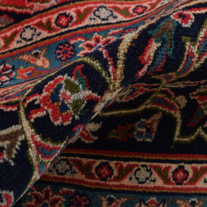 Red Persian Kashan Rug 9' 3" x 12' 4" Hand-Knotted | No. AL55536