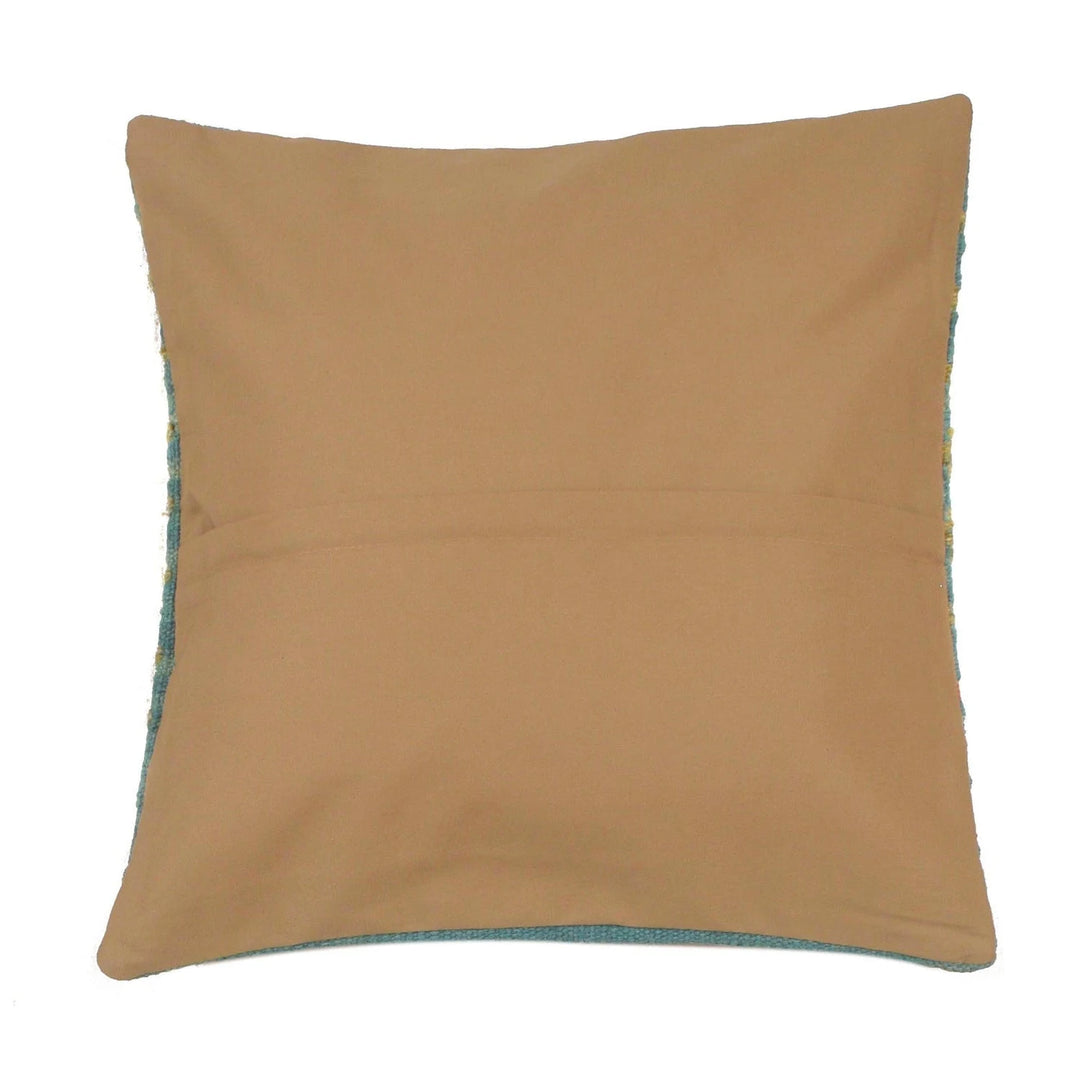 Afghan Kilim Cushion 1' 6" x 1' 6" Flat-Weave | No. AL55717