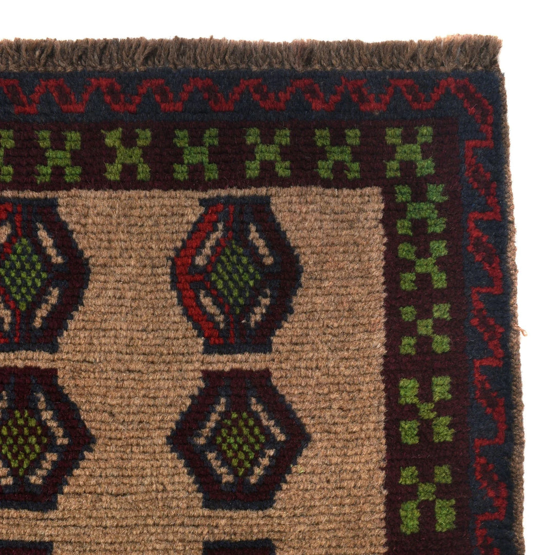 Afghan Baluchi Rug 4' 3" x 6' 5" Hand-Knotted | No. AL55784