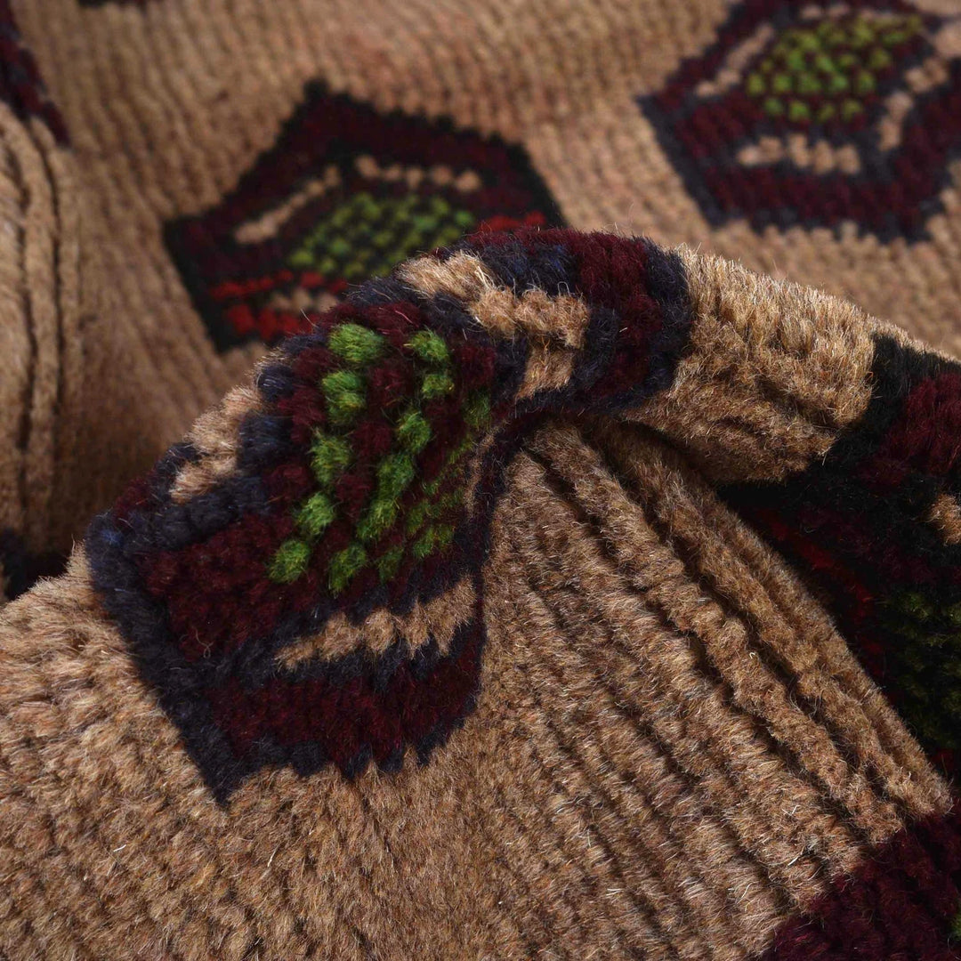 Afghan Baluchi Rug 4' 3" x 6' 5" Hand-Knotted | No. AL55784