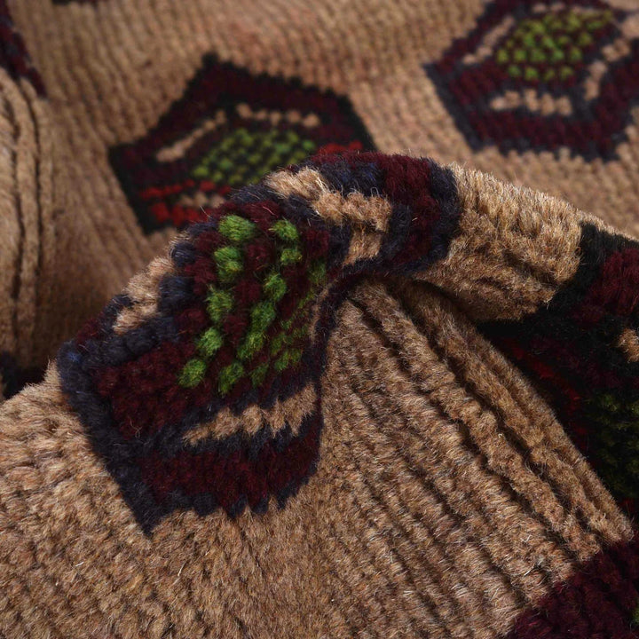 Afghan Baluchi Rug 4' 3" x 6' 5" Hand-Knotted | No. AL55784