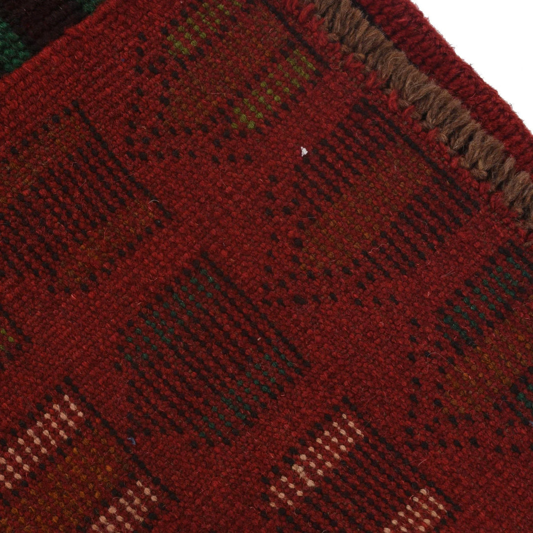 Afghan Baluchi Rug 2' 4" x 6' 8" Hand-Knotted | No. AL55810