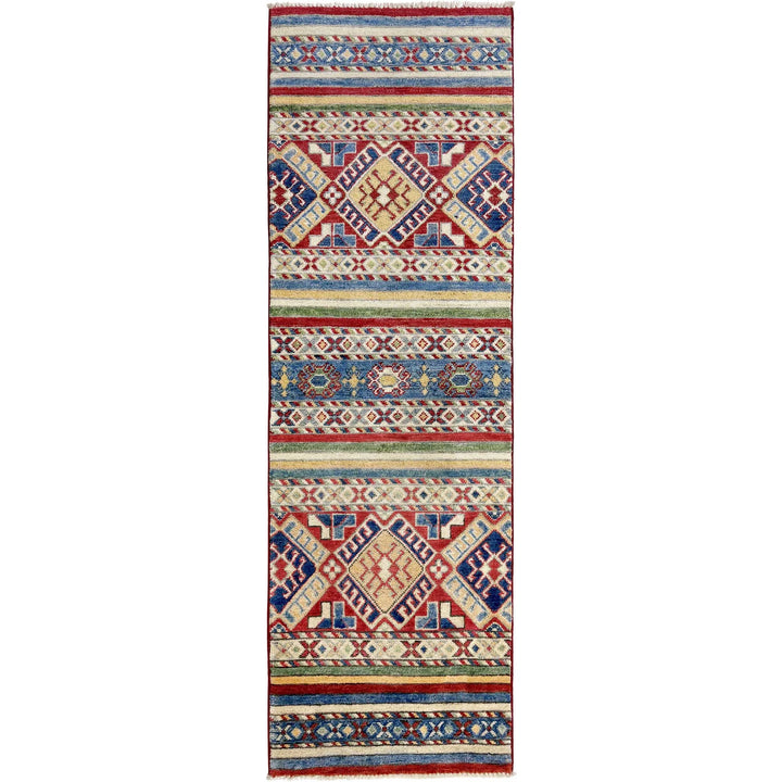 Afghan Khurjeen Runner Rug 1'10" x 5'11" Hand-Knotted | No. AL55997