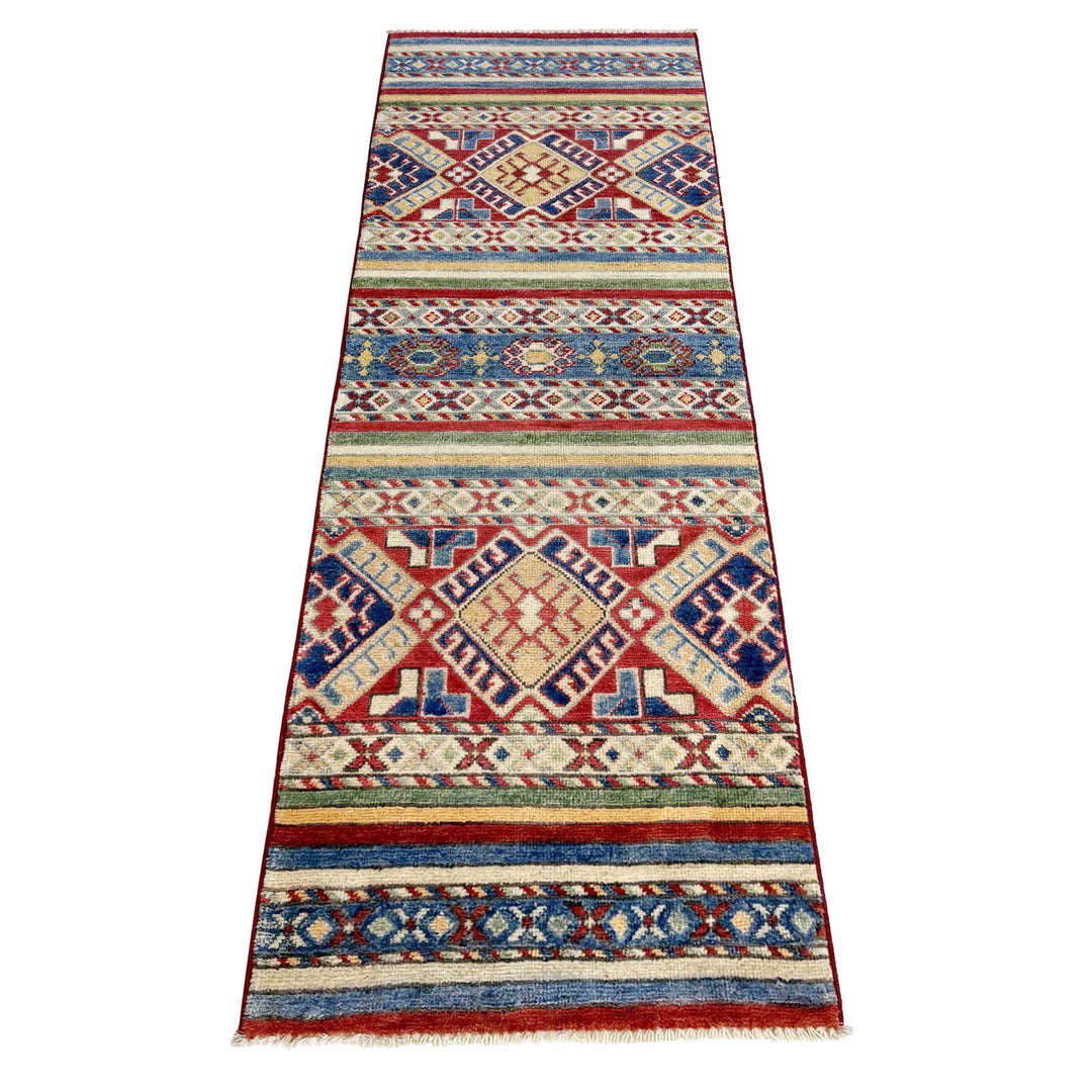 Afghan Khurjeen Runner Rug 1'10" x 5'11" Hand-Knotted | No. AL55997