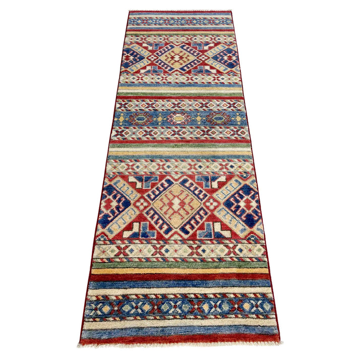 Afghan Khurjeen Runner Rug 1'10" x 5'11" Hand-Knotted | No. AL55997