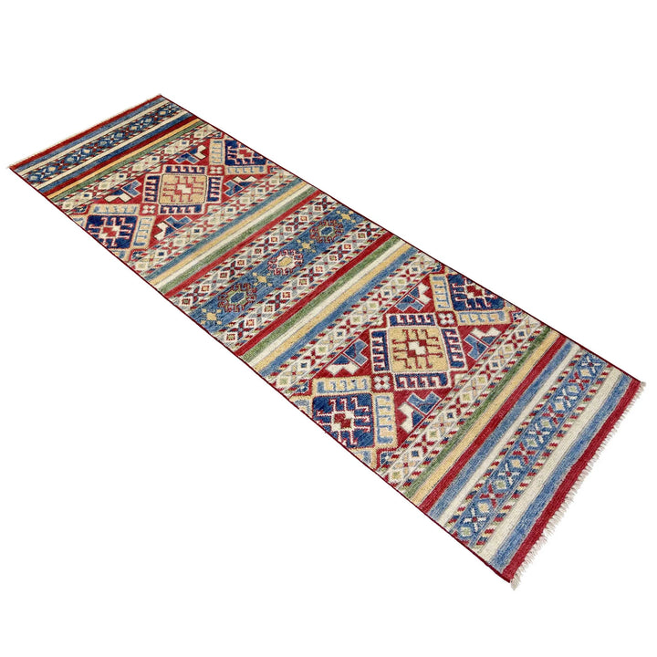 Afghan Khurjeen Runner Rug 1'10" x 5'11" Hand-Knotted | No. AL55997