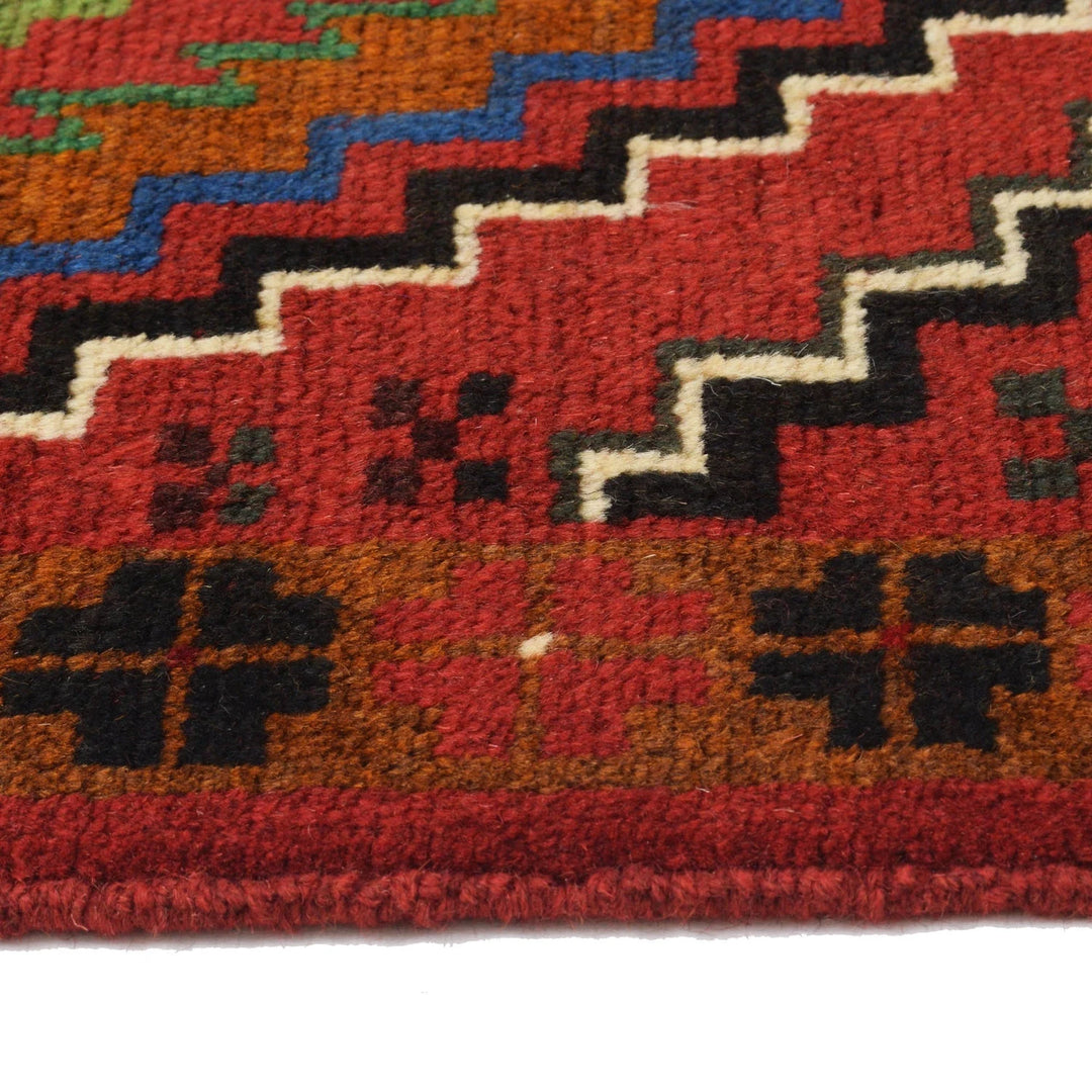 Red Afghan Baluchi Runner 2' 1" x 6' 8" Hand-Knotted | No. AL56017