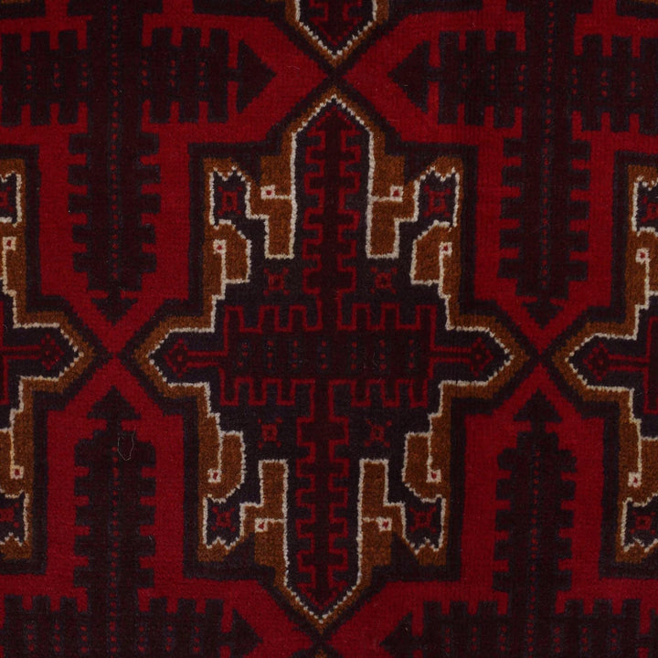 Afghan Baluchi Rug 9'6" x 12'7" Hand-Knotted | No. AL56086