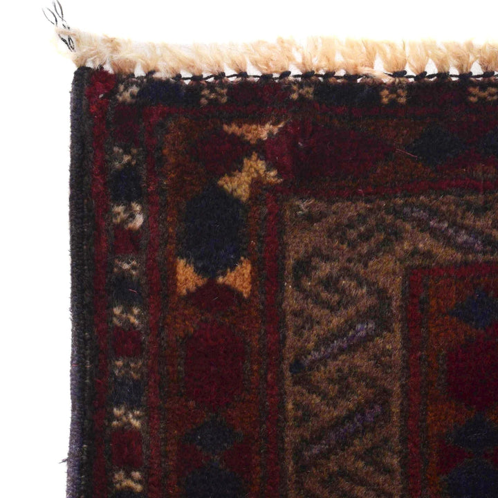 Afghan Prayer Rug 2' 9" x 3' 10" Hand-Knotted | No. AL56103