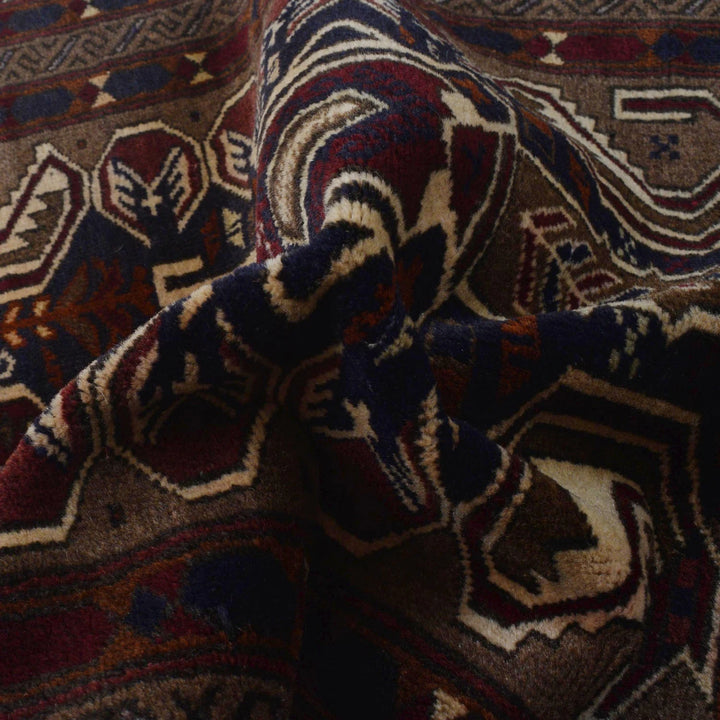 Afghan Prayer Rug 2' 9" x 3' 10" Hand-Knotted | No. AL56103