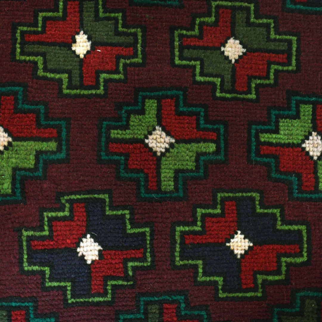 Afghan Baluchi Rug 4' 0" x 6' 4" Hand-Knotted | No. AL56164
