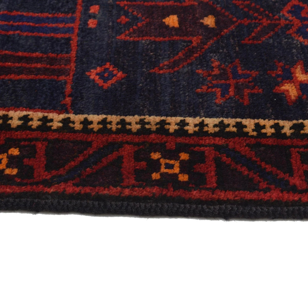 Afghan Prayer Rug 3' 0" x 4' 3" Hand-Knotted | No. AL56253