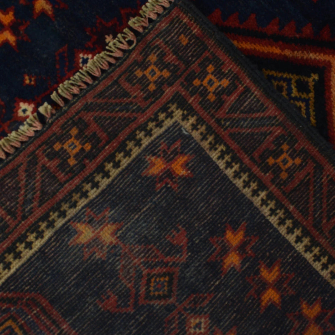 Afghan Prayer Rug 3' 0" x 4' 3" Hand-Knotted | No. AL56253
