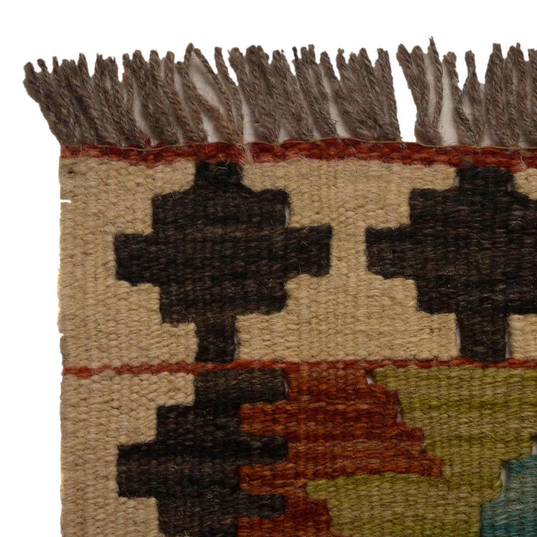 Afghan Vegetable Kelim Runner 2' 9"x 6' 6" Flat-Weave | No. AL56307