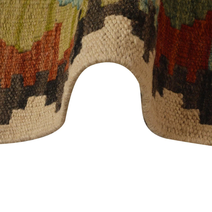 Afghan Vegetable Kelim Runner 2' 9"x 6' 6" Flat-Weave | No. AL56307