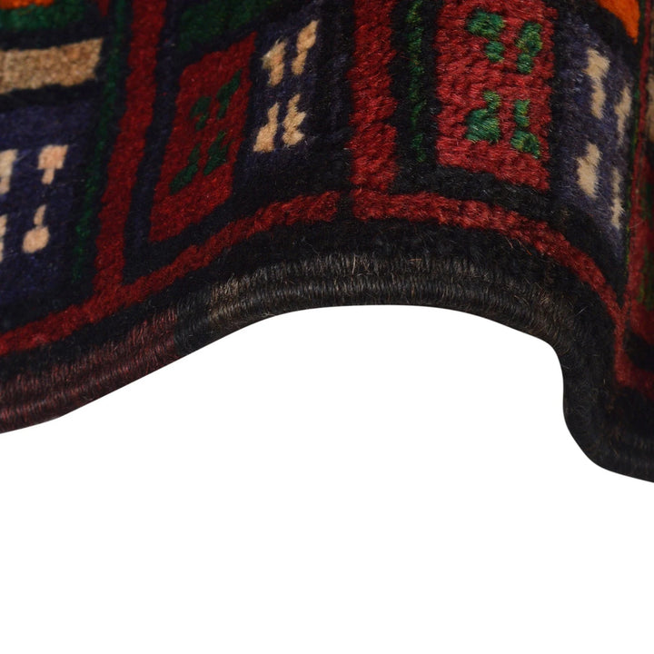 Red Afghan Prayer Rug 2' 6" x 4' 8" Hand-Knotted | No. AL56315