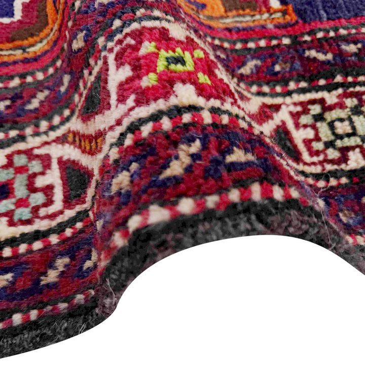 Afghan Baluchi Rug 3' 7" x 6' 3" Hand-Knotted | No. AL56603