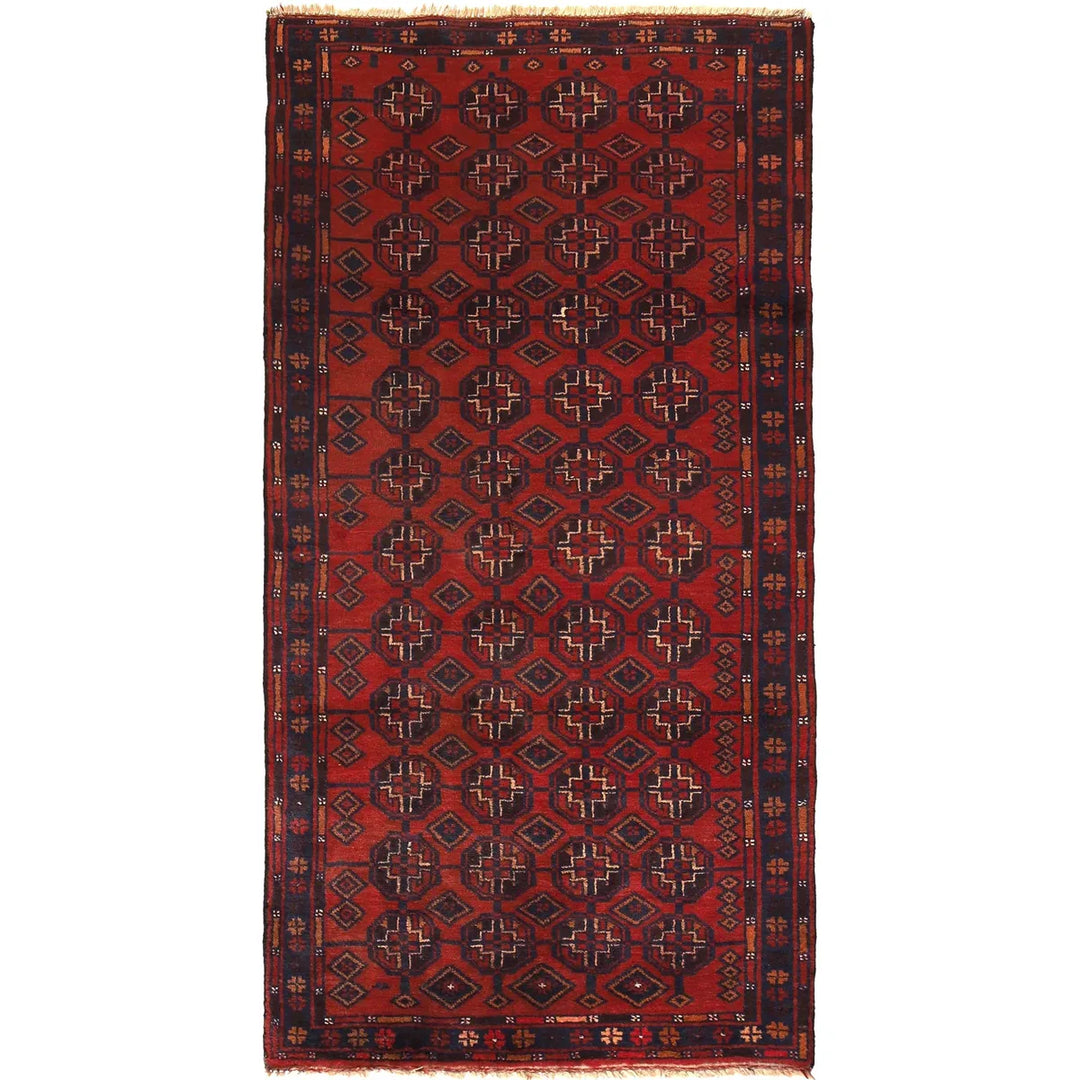 Tribal Baloch Rug 3' 2" x 6' 4" - No. AL56705