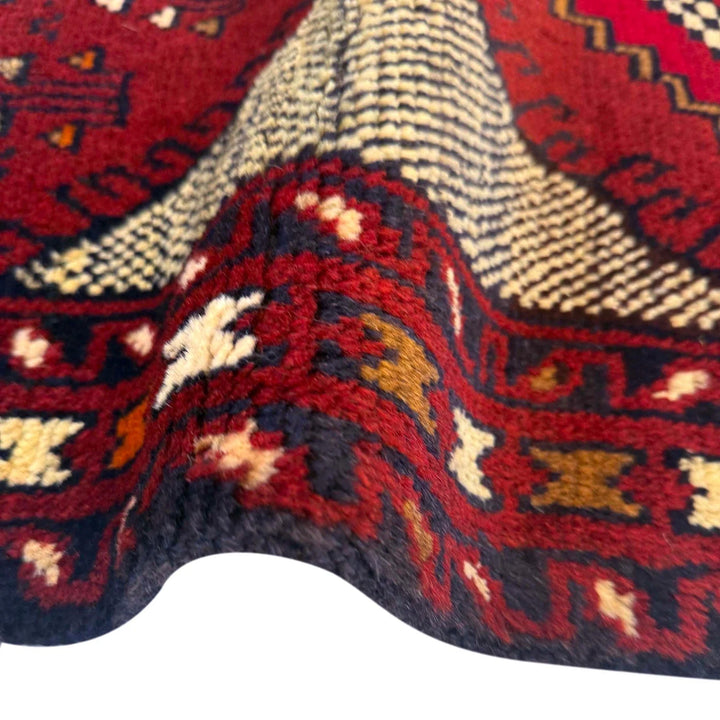Afghan Baluchi Rug 2' 11" x 4' 4" Hand-Knotted | No. AL56715