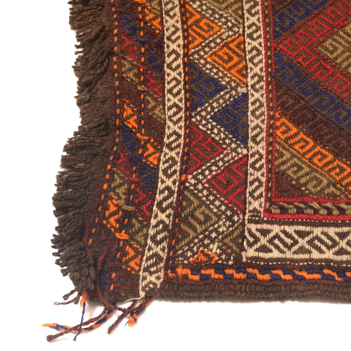 Afghan Suzuni Kelim Rug 1' 10" x 6' 7" Flat-Weave | No. AL56815
