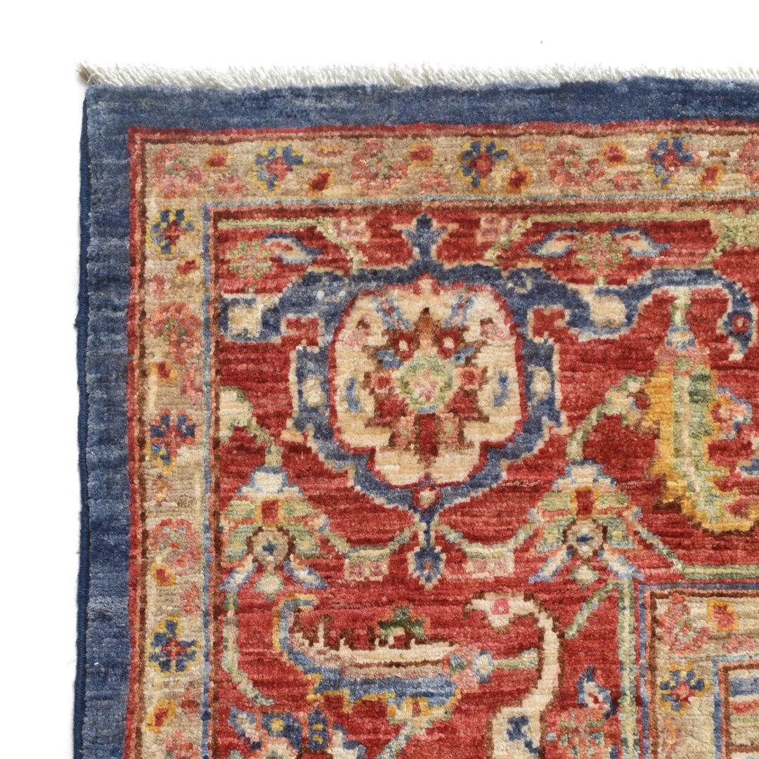 Afghan Heriz Rug 8' 0" x 9' 9" Hand-Woven | No. AL57199