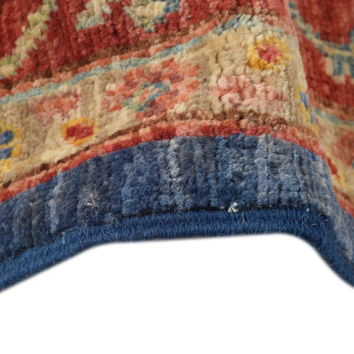 Afghan Heriz Rug 8' 0" x 9' 9" Hand-Woven | No. AL57199
