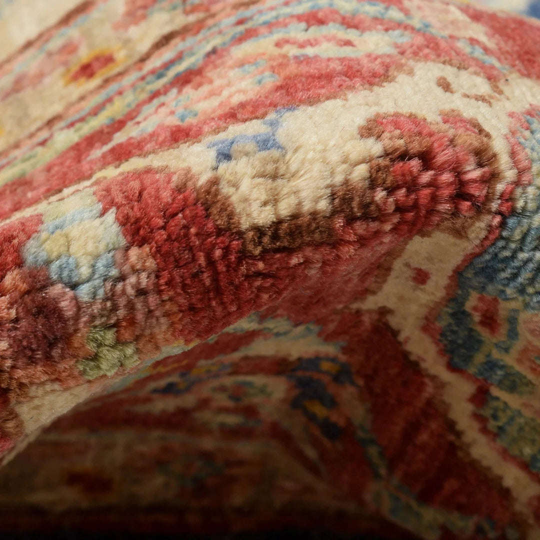 Afghan Heriz Rug 8' 0" x 9' 9" Hand-Woven | No. AL57199