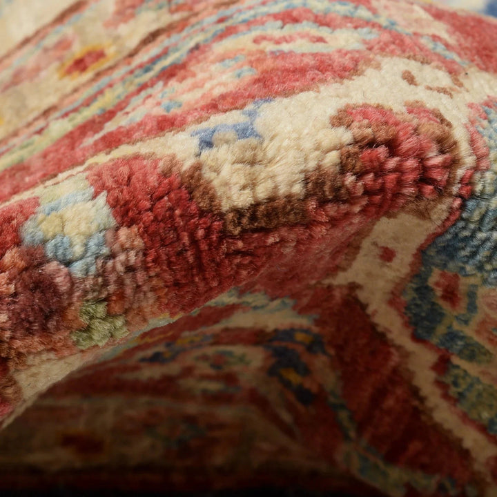 Afghan Heriz Rug 8' 0" x 9' 9" Hand-Woven | No. AL57199