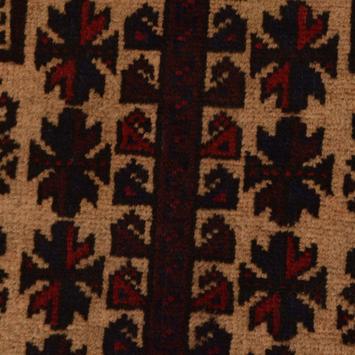Afghan Prayer Rug 2' 10" x 4' 2" Hand-Knotted | No. AL57200