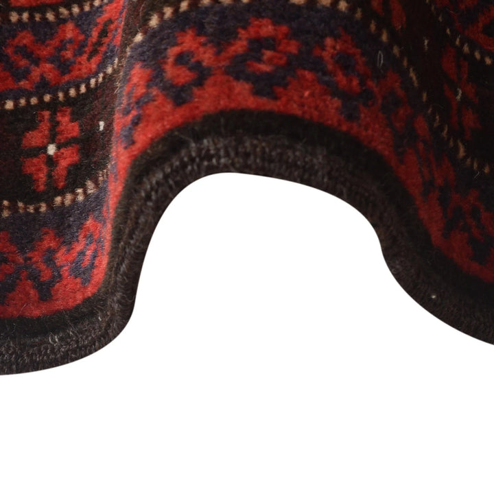 Afghan Prayer Rug 2' 10" x 4' 2" Hand-Knotted | No. AL57200