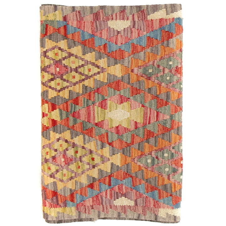 Afghan Kilim Rug 2' 9" x 9' 7" Flat-Weave | No. AL57251