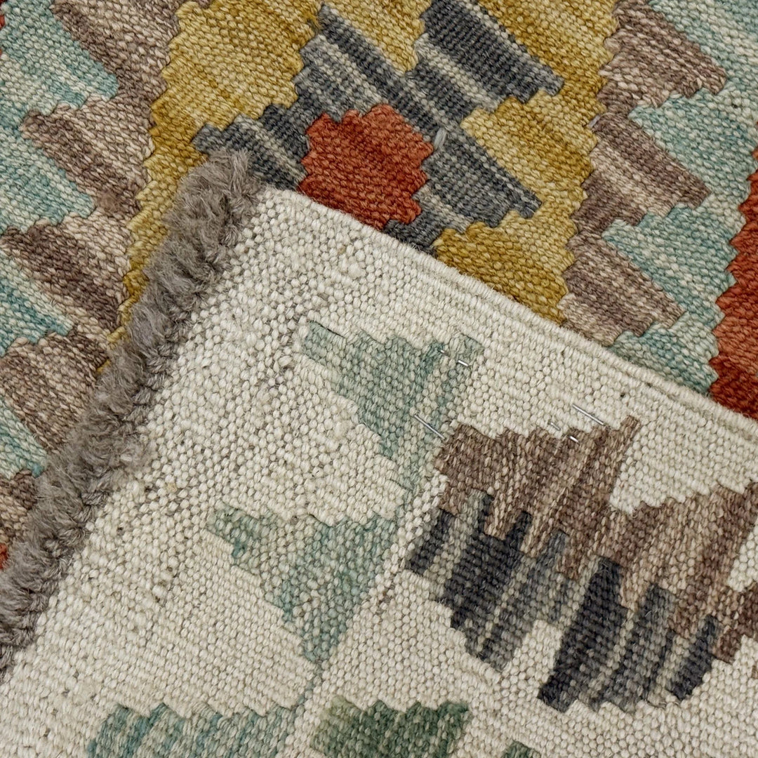 Afghan Kilim Rug 2'8" x 4'1" Flat-Weave | No. AL57295