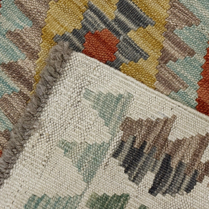 Afghan Kilim Rug 2'8" x 4'1" Flat-Weave | No. AL57295